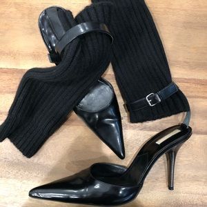 Unique Michael Kors black leather heels